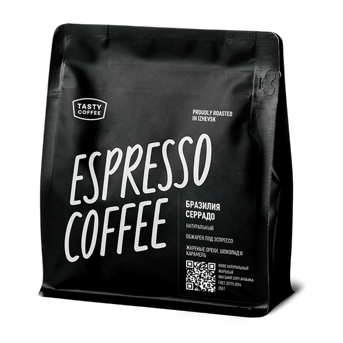 КОФЕ В ЗЕРНАХ TASTY COFFEE ЭСПРЕССО-СМЕСЬ БРАЗИЛИЯ СЕРРАДО 250 гр., ВАКУУМНАЯ УПАКОВКА artid4507 - фото 63